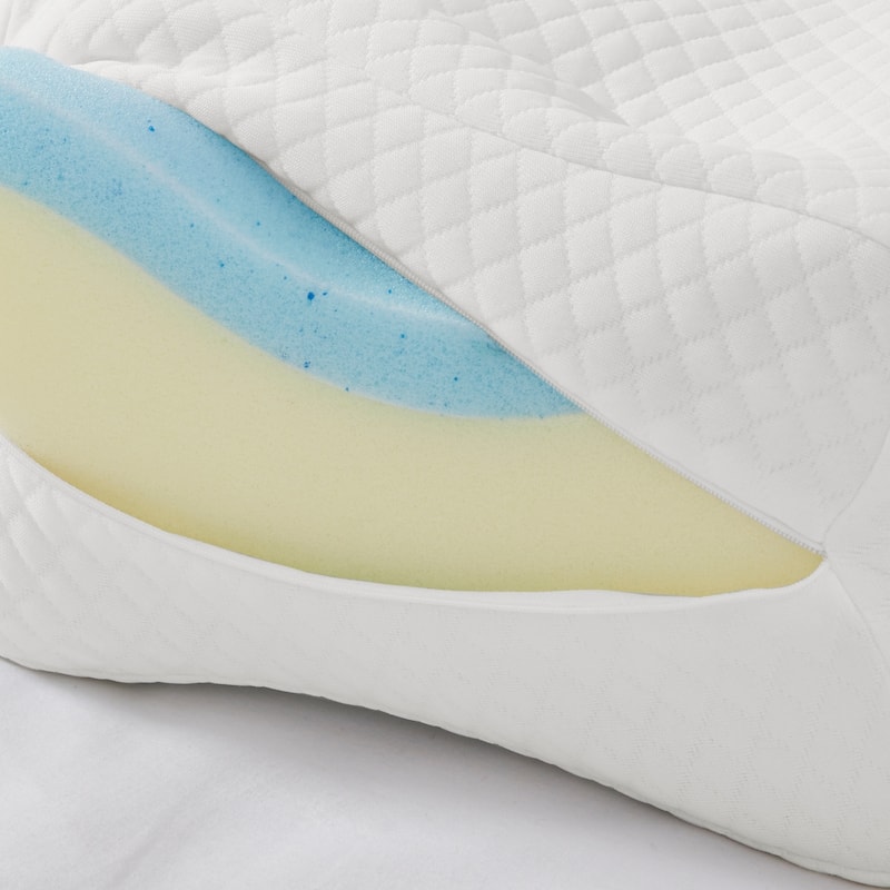 Madison Park Memory Foam White Knee Pillow