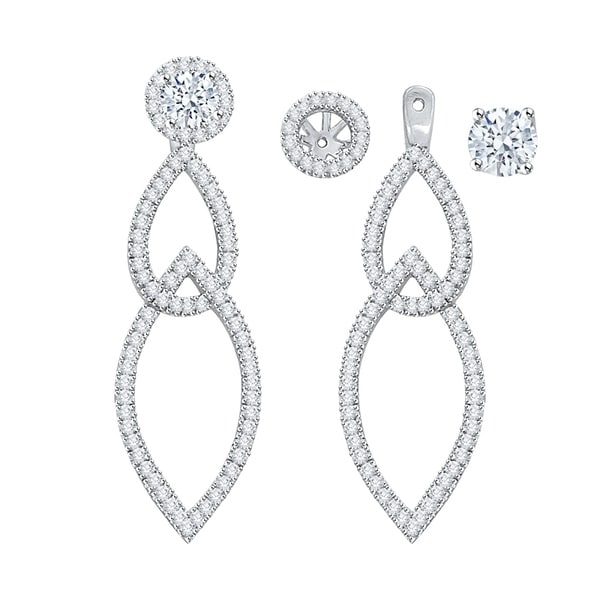 diamond drop earring jackets