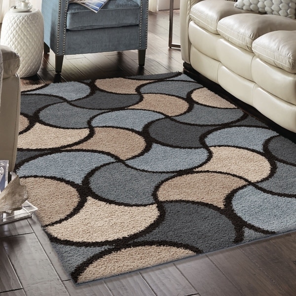 Shop Orian Rugs Virtual Reality Multi Shag Area Rug (5'3 x ...