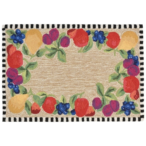 Orchard Border Outdoor Rug (7'6 x 9'6) - Multi - 7'6 x 9'6