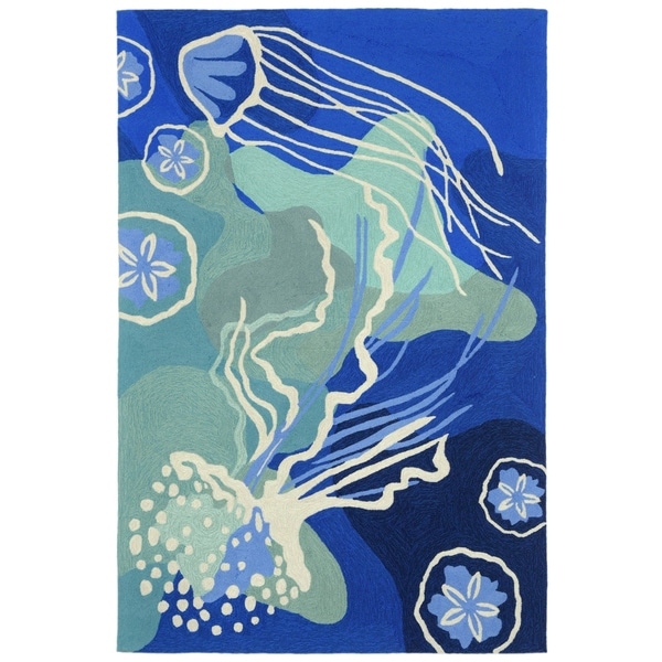 Sea Fish Outdoor Rug (7'6 x 9'6) - 7'6 x 9'6