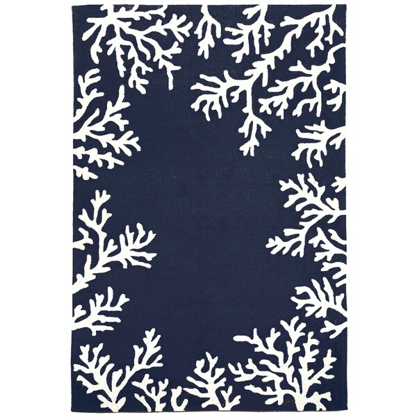 Sea Border Outdoor Rug (7'6 x 9'6) - 7'6 x 9'6
