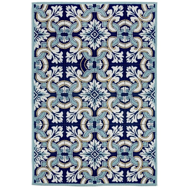 Porcelin Outdoor Rug (7'6 x 9'6) - 7'6 x 9'6