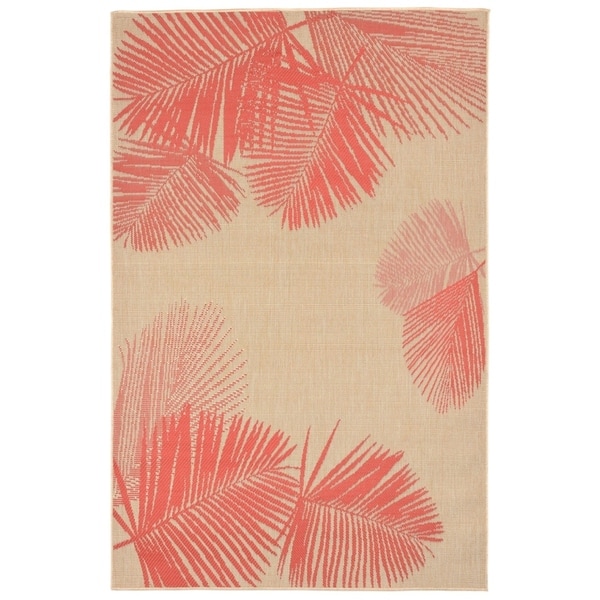Liora Manne Tropical Palm Leaves Outdoor Rug (3'3 x 4'11) - 3'3 x 4'11