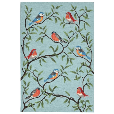 Liora Manne Ravella Birds On Branches Indoor/Outdoor Rug