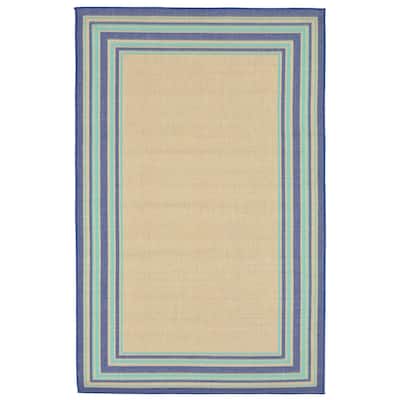 Liora Manne Shadow Border Outdoor Rug (1'11 x 2'11) - 1'11 x 2'11