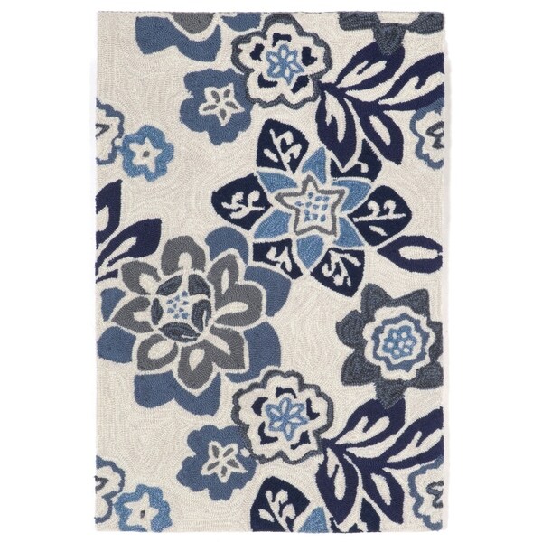 Liora Manne Ravella Scattered Flowers Outdoor Rug (2' x 3') - 2' x 3'