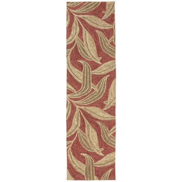 Liora Manne Ravella Leaf Outdoor Rug (2' x 8') - 2' x 8'