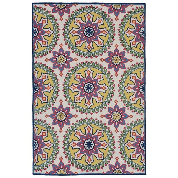 Floral Crown Outdoor Rug (5' x 7'6) - 5' x 7'6