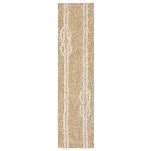 Liora Manne Capri Nautical Twine Outdoor Rug (2' x 8') - 2' x 8'