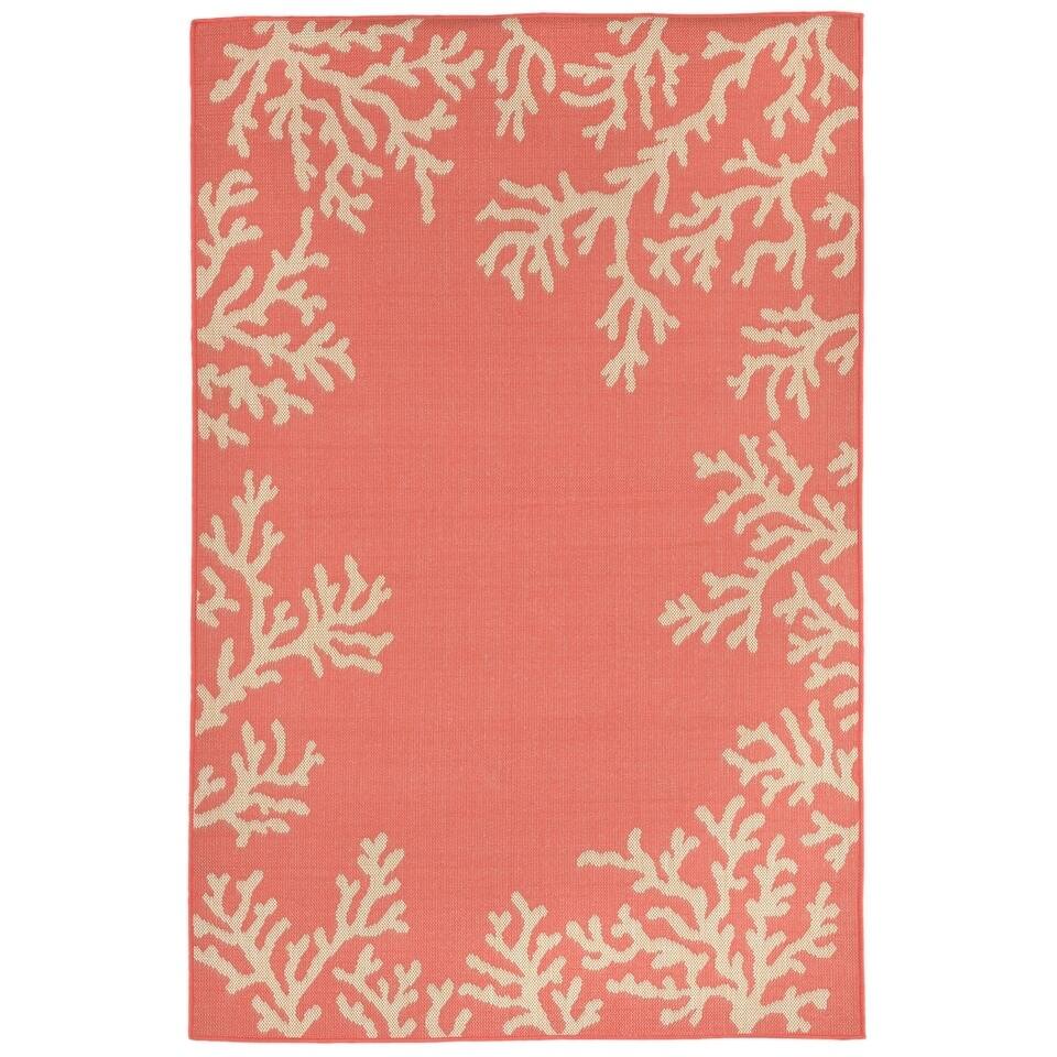 Liora Manne Reef Border Outdoor Rug (4'10 x 7'6) - 4'10 x 7'6