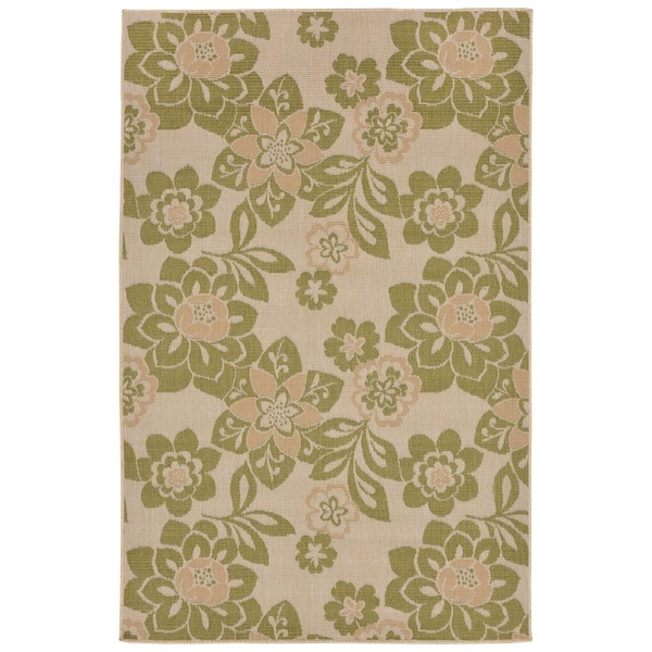 Liora Manne Flower Power Outdoor Rug (4'10 x 7'6) - 4'10 x 7'6