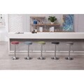 Copley Backless Adjustable Bar or Counter Stool with Chrome Base