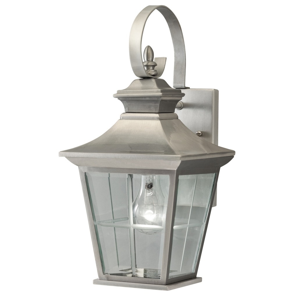 Aztec Lighting 1 Light Antique Pewter Outdoor Wall Lantern Antique Pewter Outdoor Wall Lantern