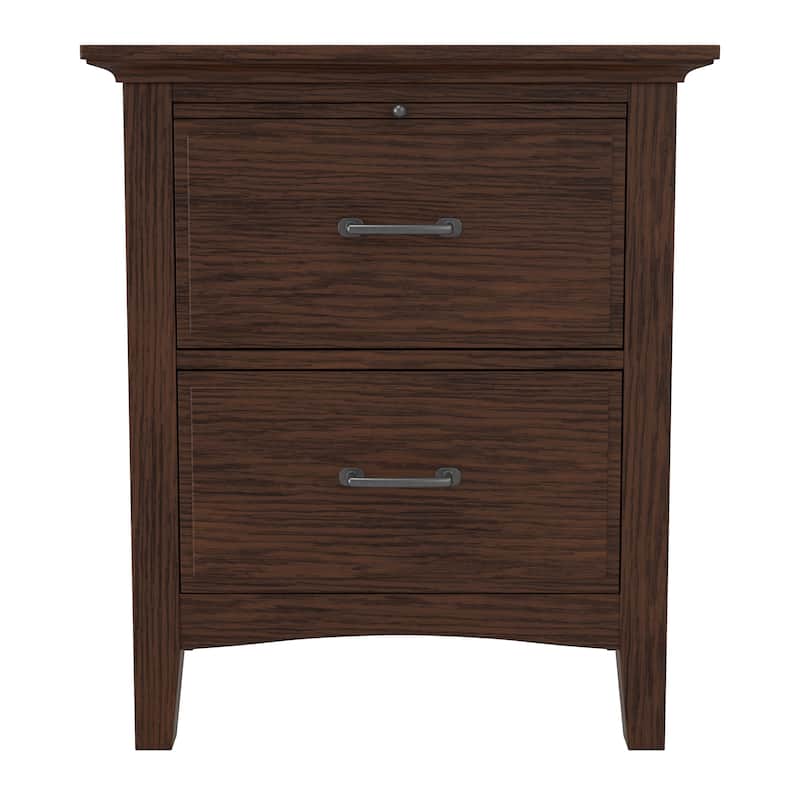 Modern Mission Queen Bedroom Set with 2 Nightstands and 1 Dresser with Mirror