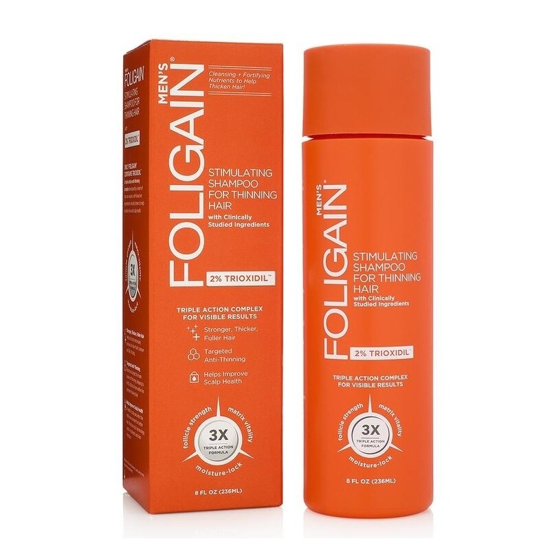 Shop Foligain Stimulating Shampoo For Thinning Hair For Men With 2
