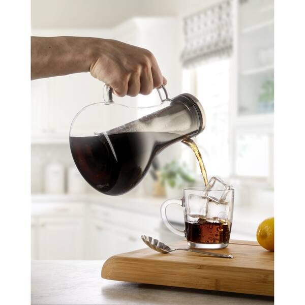 JoyJolt Infuso Cold Brew Coffee Maker, 1.5 Liter 48 Ounce Glass Tea