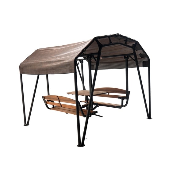 patio swing set with table