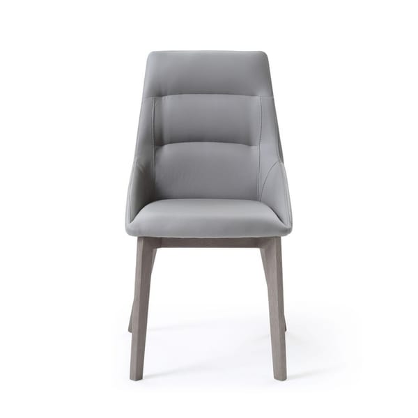 Shop Whiteline Contemporary Modern Siena Dining Chair With Grey Or