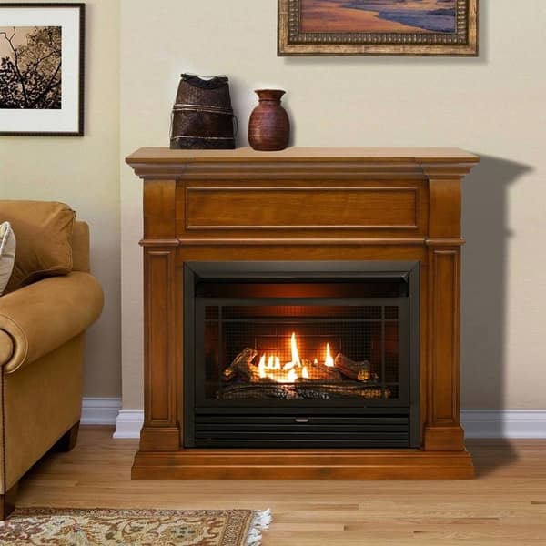 Shop Duluth Forge Dual Fuel Ventless Gas Fireplace 26 000 Btu