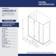 preview thumbnail 2 of 28, DreamLine Unidoor-X 63 1/2 in. W x 30 3/8 in. D x 72 in. H Frameless Hinged Shower Enclosure - 30.38" x 63.5" - 30.38" x 63.5"