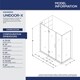 preview thumbnail 2 of 25, DreamLine Unidoor-X 70 1/2 in. W x 34 3/8 in. D x 72 in. H Frameless Hinged Shower Enclosure - 34.38" x 70.5"