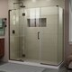 preview thumbnail 18 of 25, DreamLine Unidoor-X 70 1/2 in. W x 34 3/8 in. D x 72 in. H Frameless Hinged Shower Enclosure - 34.38" x 70.5" Oil Rubbed Bronze Finish