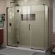 preview thumbnail 23 of 28, DreamLine Unidoor-X 70 1/2 in. W x 30 3/8 in. D x 72 in. H Frameless Hinged Shower Enclosure - 30.38" x 70.5" Oil Rubbed Bronze Finish