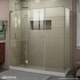 preview thumbnail 1 of 28, DreamLine Unidoor-X 70 1/2 in. W x 30 3/8 in. D x 72 in. H Frameless Hinged Shower Enclosure - 30.38" x 70.5"