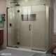 preview thumbnail 1 of 29, DreamLine Unidoor-X 70 in. W x 34 3/8 in. D x 72 in. H Frameless Hinged Shower Enclosure - 34.38" x 70" - 34.38" x 70"
