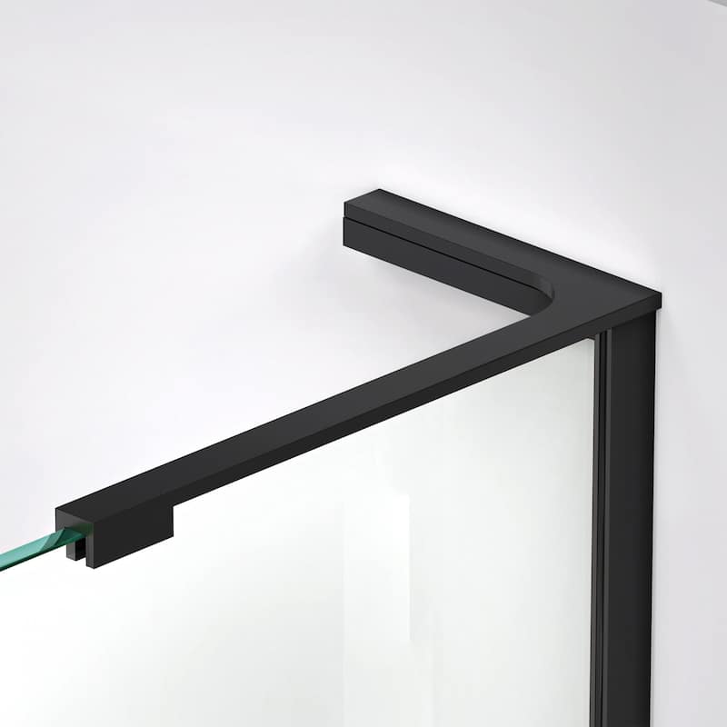DreamLine Unidoor-X 70 in. W x 34 3/8 in. D x 72 in. H Frameless Hinged Shower Enclosure - 34.38" x 70" - 34.38" x 70"