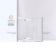 preview thumbnail 7 of 28, DreamLine Unidoor-X 69 1/2 in. W x 34 3/8 in. D x 72 in. H Frameless Hinged Shower Enclosure - 34.38" x 69.5"