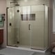 preview thumbnail 21 of 28, DreamLine Unidoor-X 69 1/2 in. W x 34 3/8 in. D x 72 in. H Frameless Hinged Shower Enclosure - 34.38" x 69.5" Left-Wall Installation - Oil Rubbed Bronze Finish