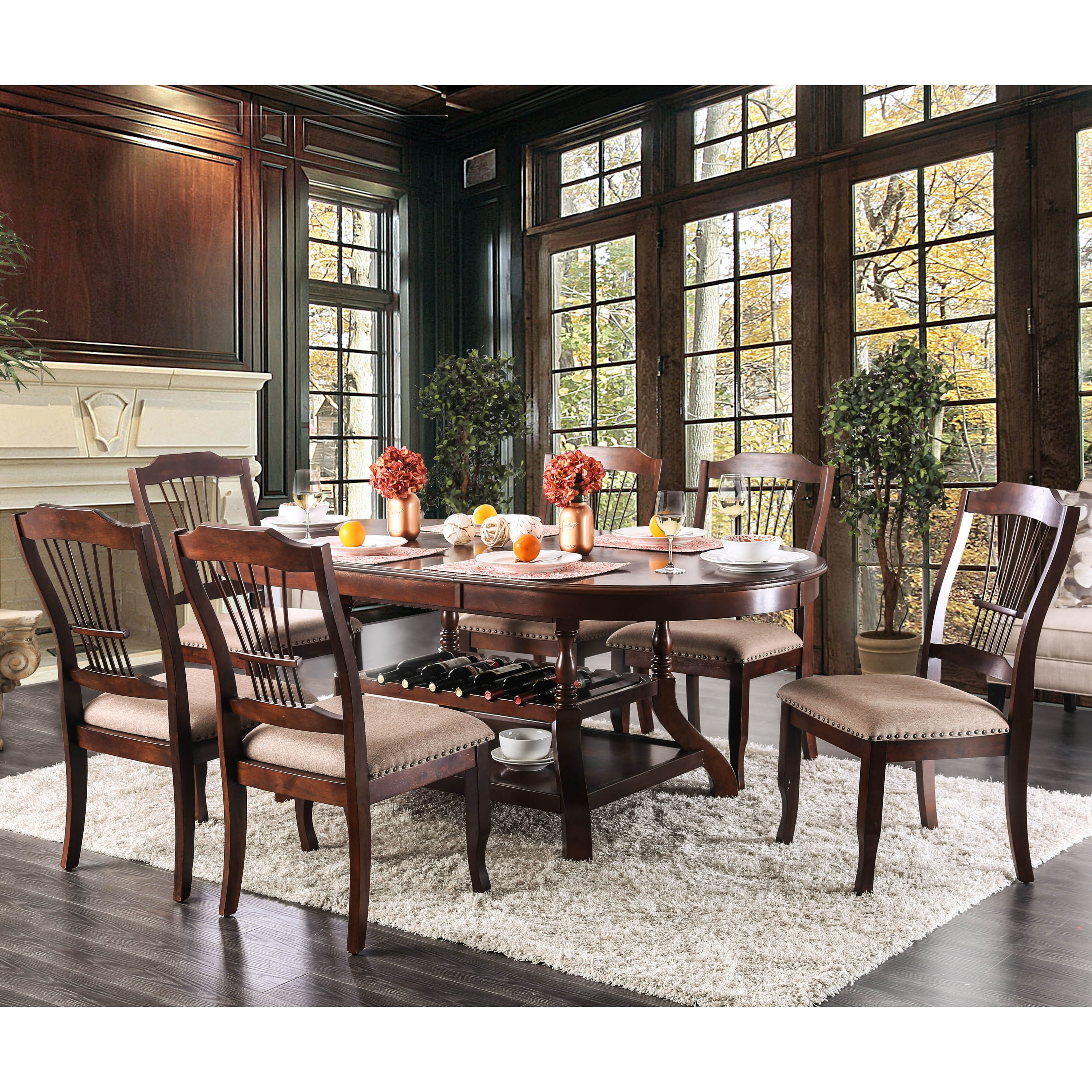 7 piece traditional dining room set