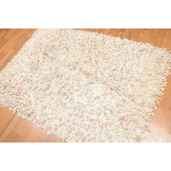 Funky Boho Pastels Pure Cotton Area Rug Beige Pale Boho Pastels Pure Cotton Area Rug