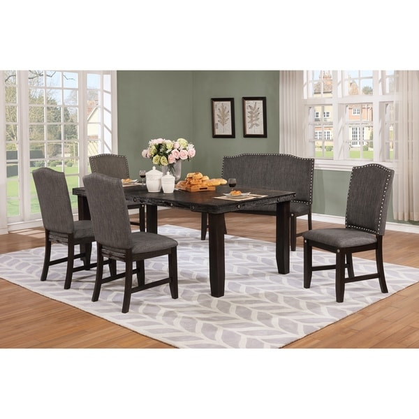 Shop Best Quality Furniture Rustic Cappuccino Extension Dining Set