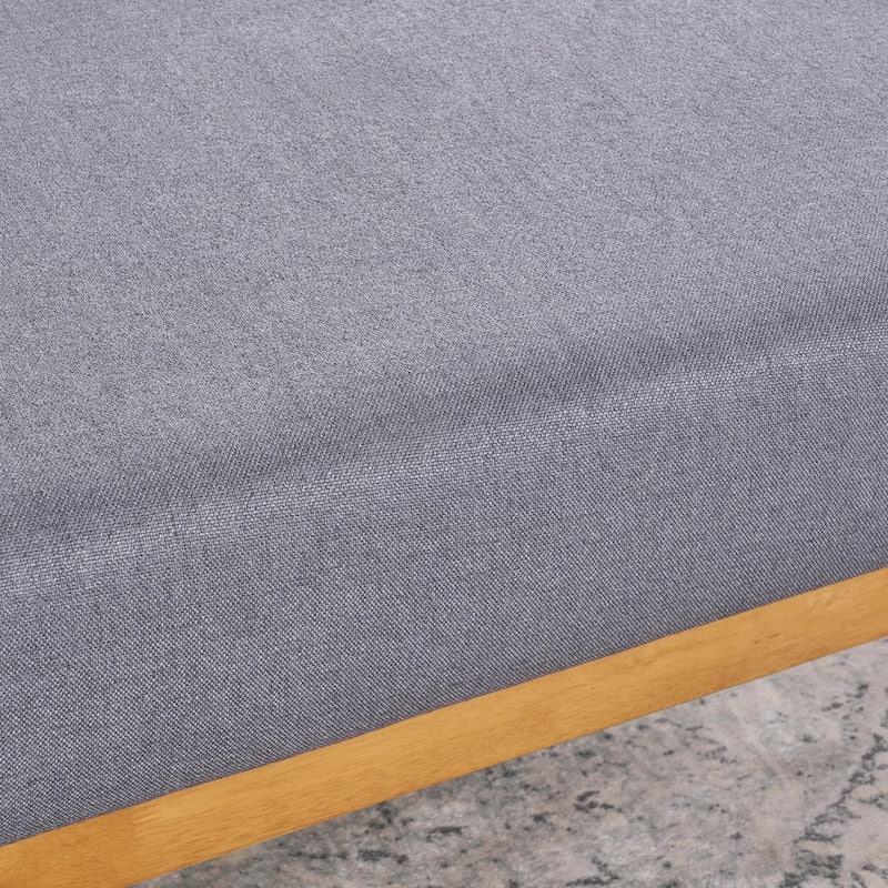 Elijah Mid Century Fabric Ottoman by Christopher Knight Home