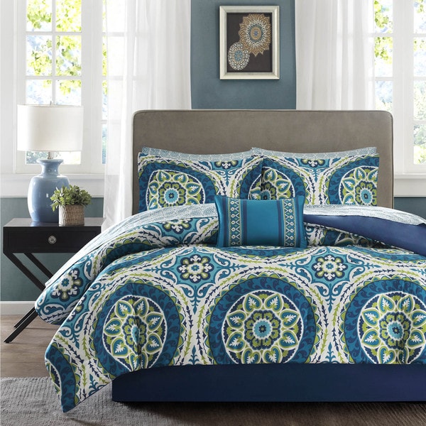 Porch & Den Prowers Blue Complete Comforter And Cotton Sheet Set