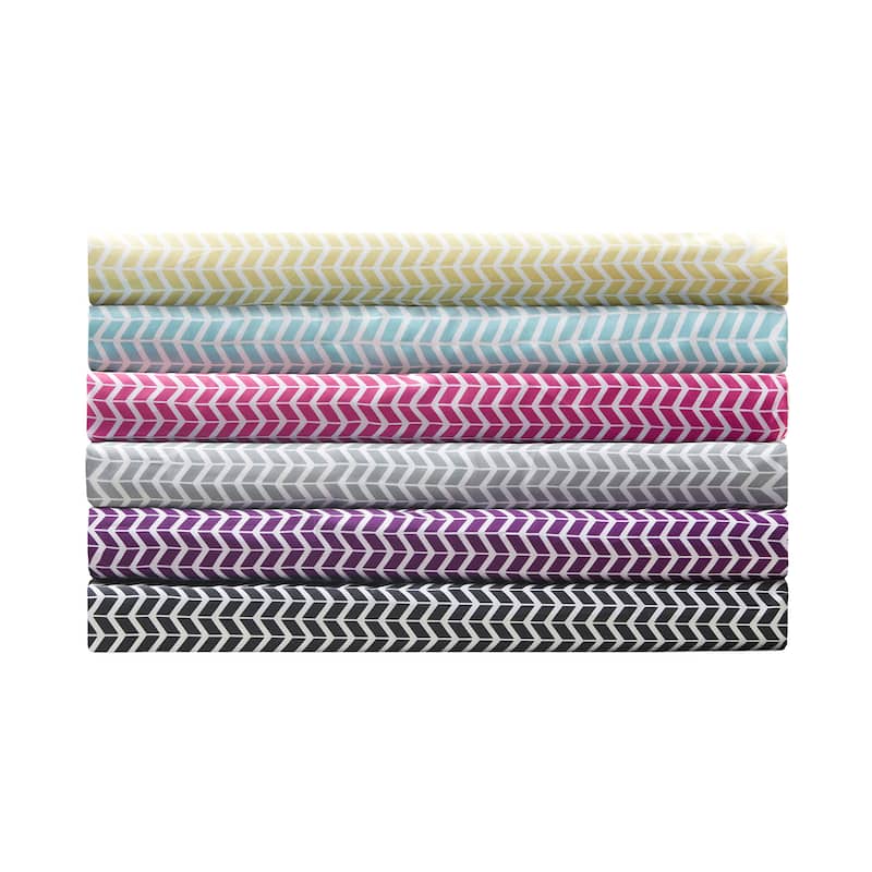 Porch & Den Denver Chevron Microfiber Bed Sheet Set