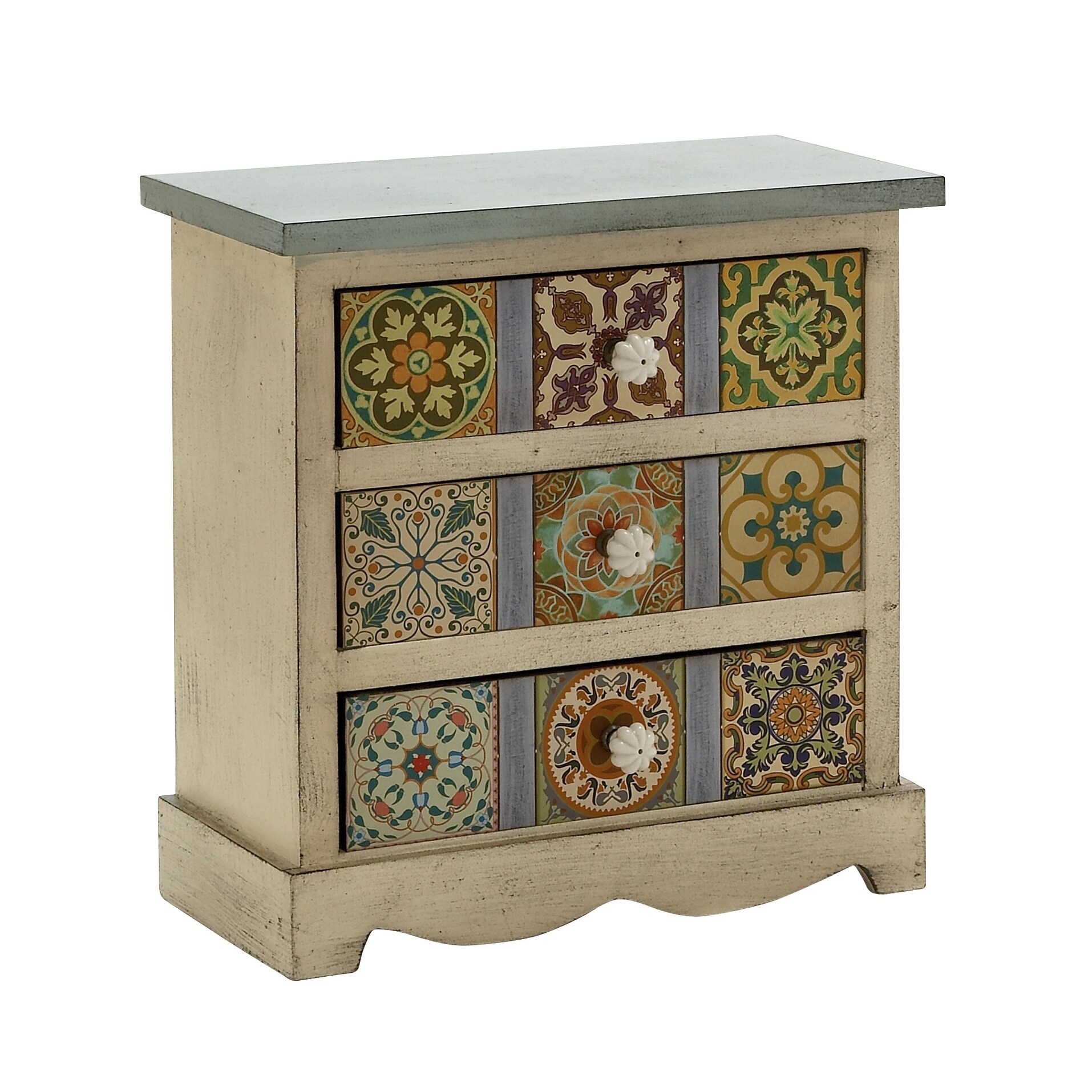 Shop The Curated Nomad Jiminez Wooden Canvas Table Chest Green