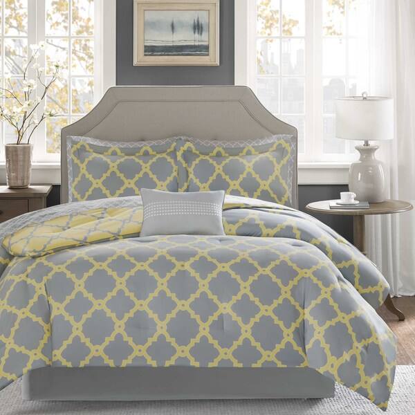 Shop Madison Park Essentials Concord Grey Yellow Reversible