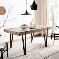 Safavieh Alyssa Brown Rustic Mid-Century Dining Table - Multi - 59.1" x 35.4" x 29.5"