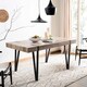 Safavieh Alyssa Brown Rustic Mid-Century Dining Table - Multi - 59.1" x 35.4" x 29.5" - Thumbnail 0