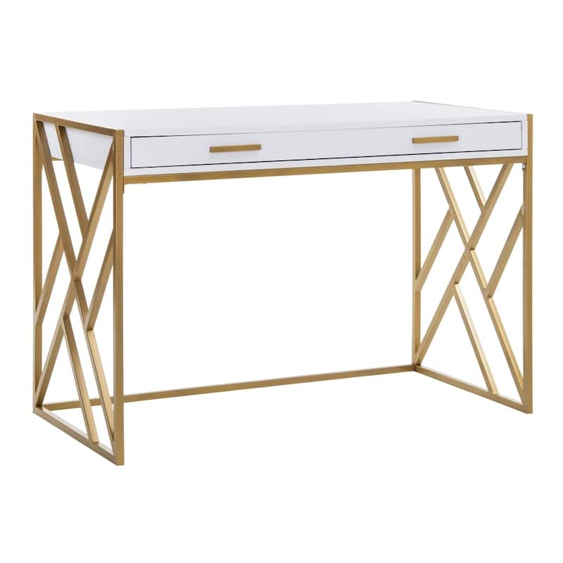 SAFAVIEH Elaine Modern Dual-tone 1-drawer Desk