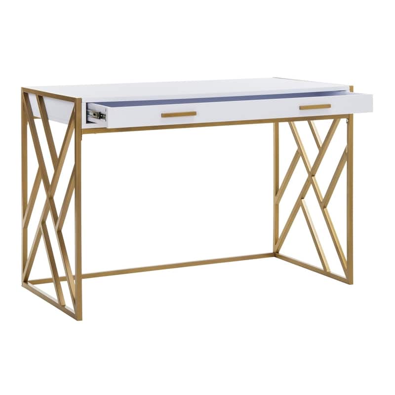 SAFAVIEH Elaine Modern Dual-tone 1-drawer Desk