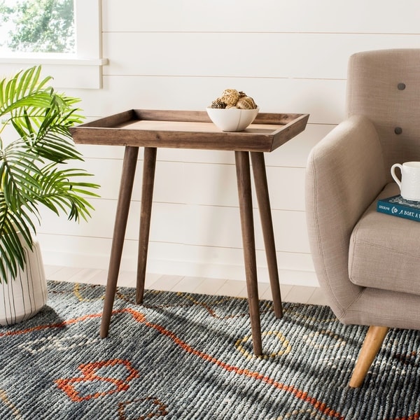Safavieh Nonie Chocolate Brown Tray Accent Table