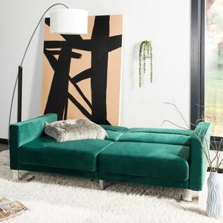 Safavieh Sofas Couches Online At Our Best Safavieh Tribeca Emerald Steel Foldable Futon Bed 77 1 X 33