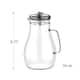 Glass Pitcher-64oz. Carafe with Stainless Steel Filter Lid- Heat ...