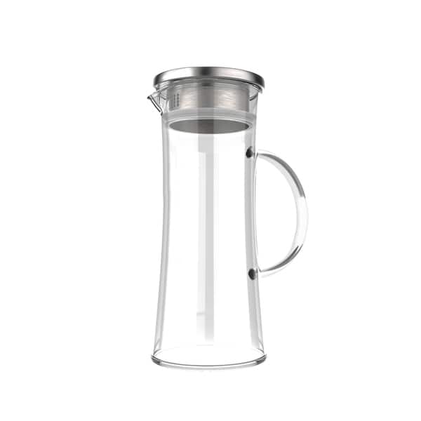 Gl Pitcher 50oz Carafe With Stainless Steel Filter Lid Gl Pitcher 50oz Carafe With