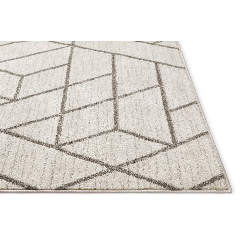 Well Woven Modern Geometric Shapes Runner Rug